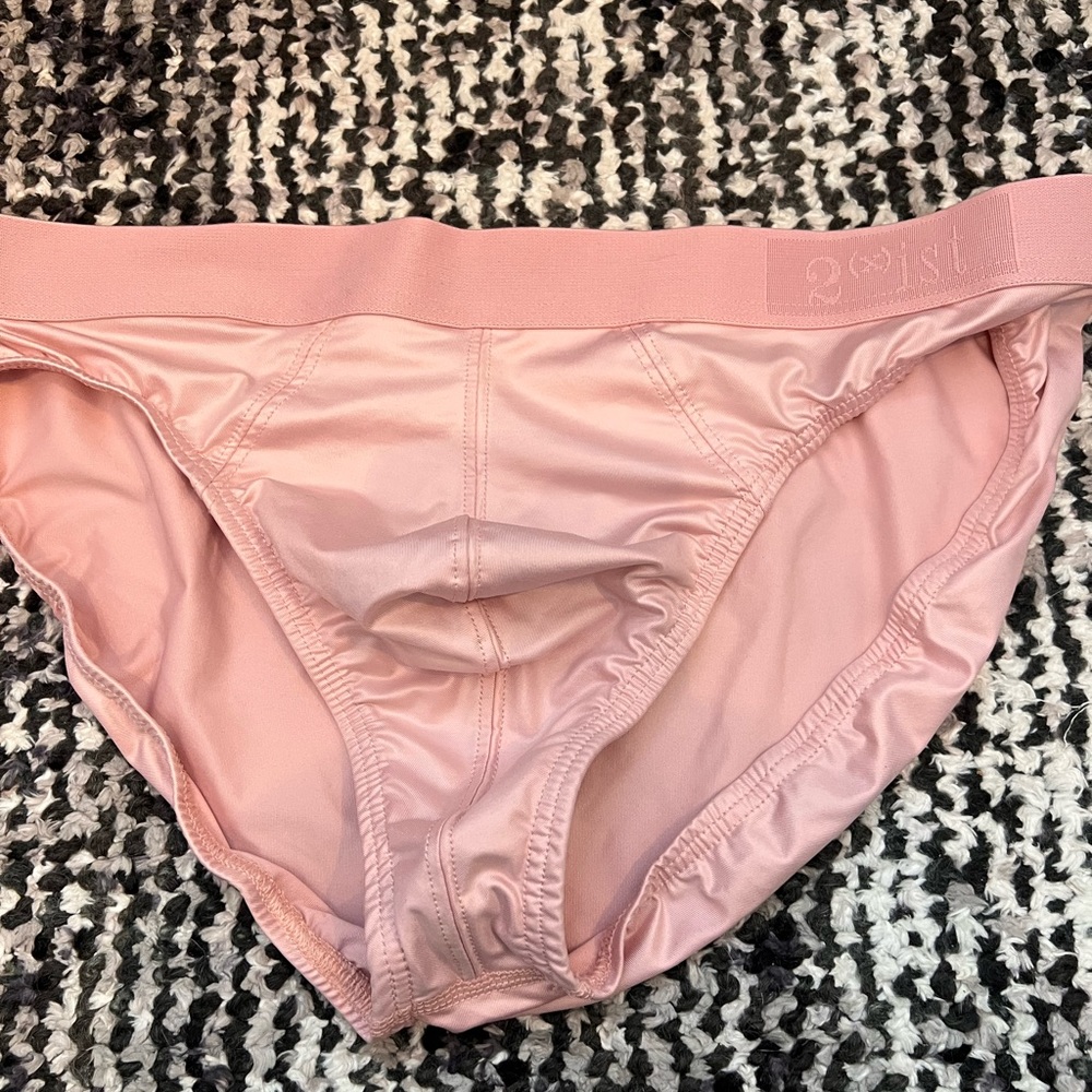 2XIST MOOD NO SHOW BRIEF silver pink size M